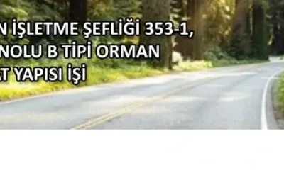 ÇAN ORMAN İŞLETME MÜDÜRLÜĞÜ TERZİALAN ORMAN İŞLETME ŞEFLİĞİ 353-1, 355-1 VE 366 KOD NOLU B TİPİ ORMAN YOLLARINDA SANAT YAPISI İŞİ